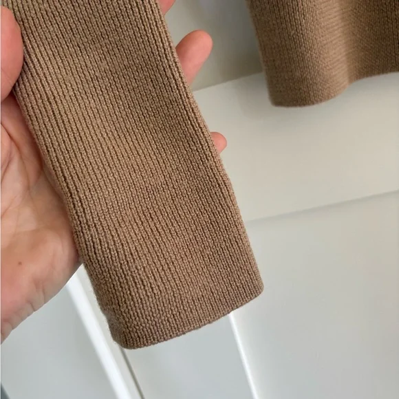 Aritzia Camel Cowl Neck Sweater - Picture 4 of 5